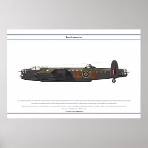 Lancaster BIII 617 skvadron Poster