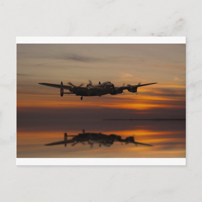 "Lancaster Bomber", hemsträckan Vykort (Framsida)