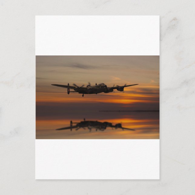 "Lancaster Bomber", hemsträckan Vykort (Framsida)