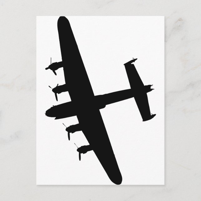 Lancaster Bomber RAF Vykort (Framsida)