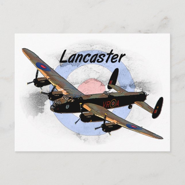 Lancaster Bomber Vykort (Framsida)