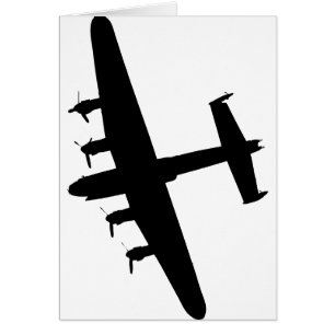 Lancaster bombplan RAF Hälsningskort