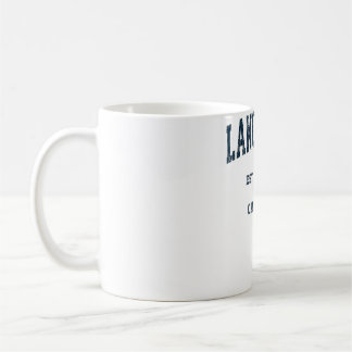 Lancaster California CA Vintage Sports Design Navy Kaffemugg