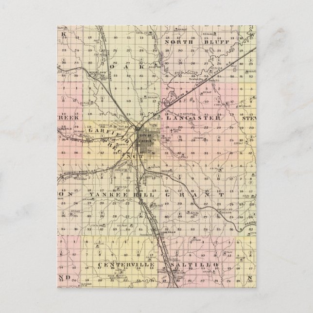 Lancaster County, Nebraska Vykort (Framsida)