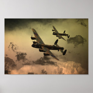 Lancaster Fire i Himlar Poster