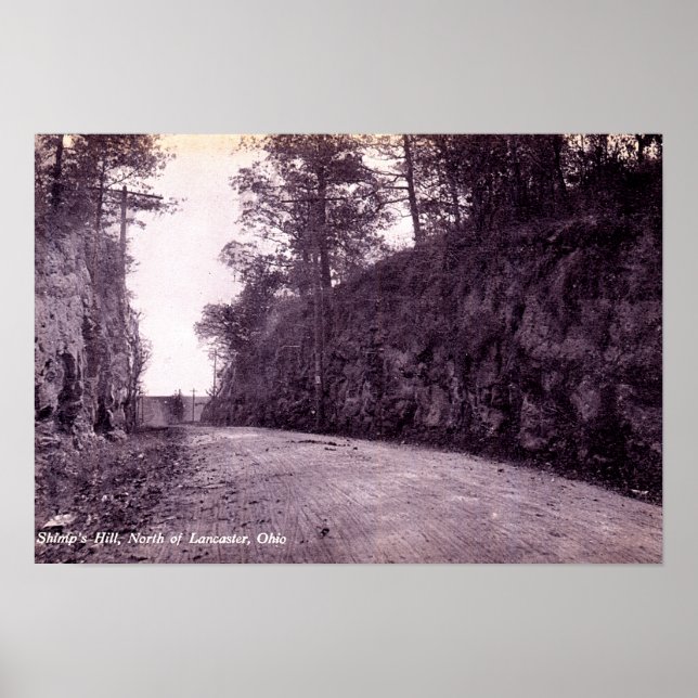 Lancaster Ohio norr om Shimps Backe Poster (Framsidan)