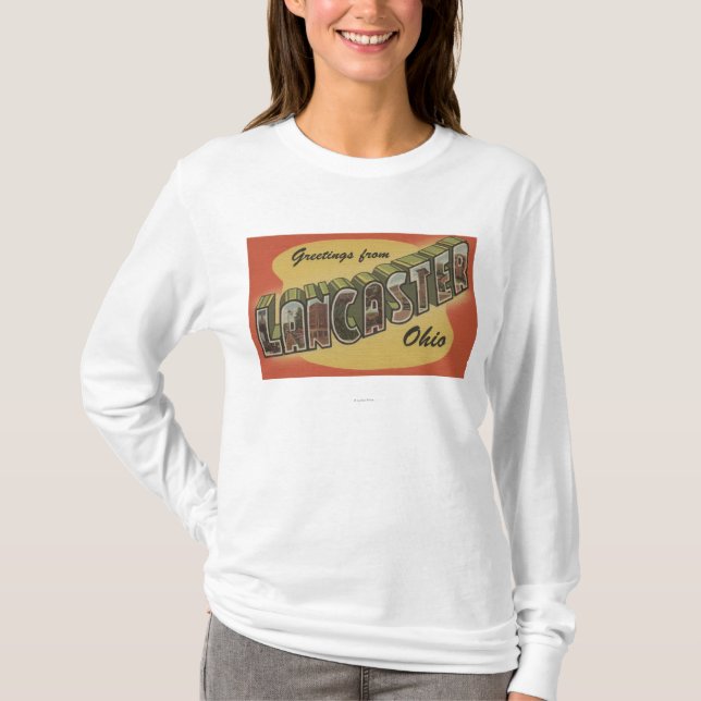 Lancaster Ohio - stora brevplatser Tee Shirt (Framsida)