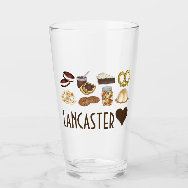 Lancaster Pennsylvania PA holländska livsmedelsför Glaskopp (Framsida)