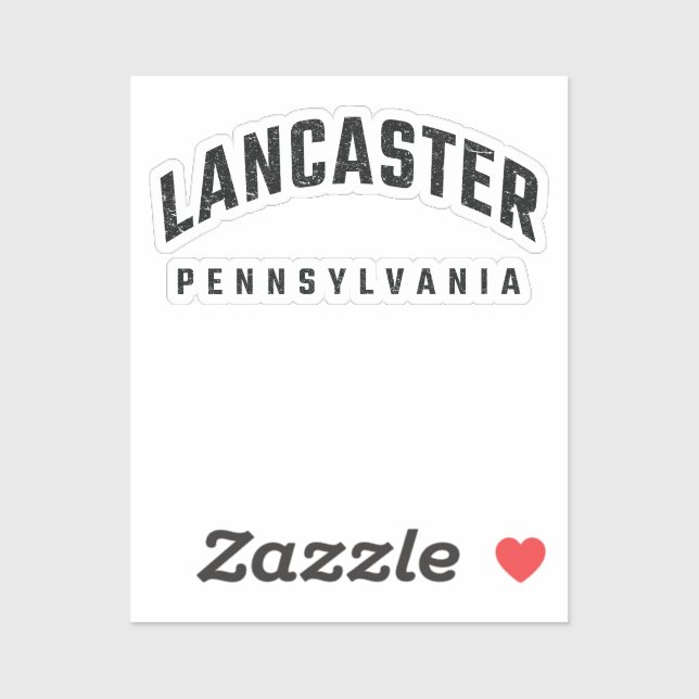 Lancaster Pennsylvania PA Klistermärken (Ark)
