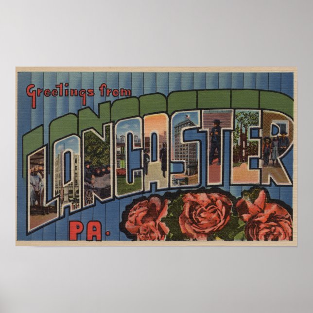 Lancaster, Pennsylvania - Stora Brev-scenarierna Poster (Framsidan)
