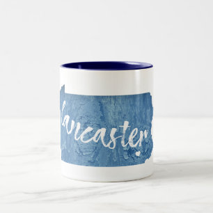 Lancaster Pennsylvania Wood Grain Två-Tonad Mugg