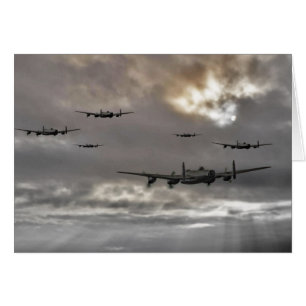 Lancaster Raid Hälsningskort