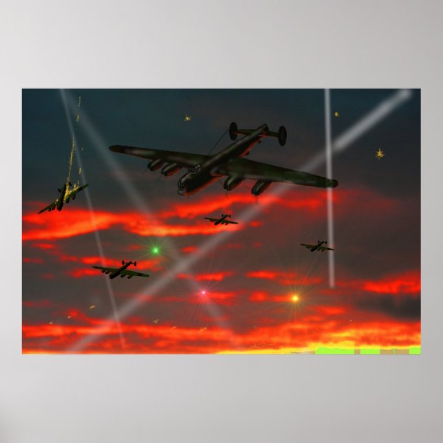 Lancaster Raid over Reich Poster (Framsidan)