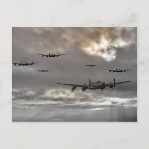 Lancaster Raid Vykort