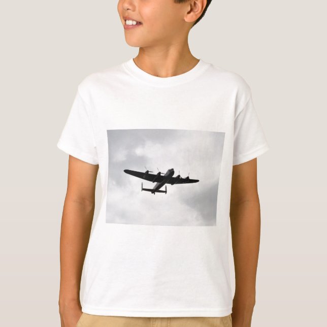 Lancaster skurkrollbombplan t-shirt (Framsida)