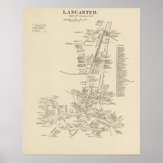 Lancaster, staden Lancaster Poster (Framsidan)