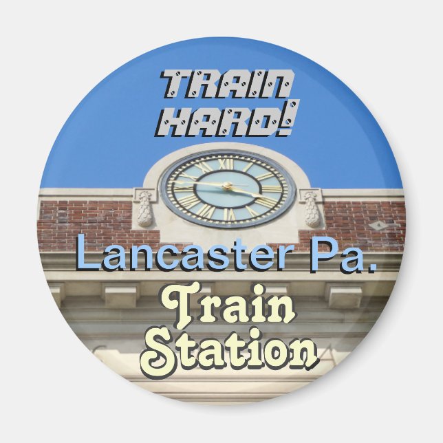 Lancaster Tåg Station! Hårdnyckelkedjan tåg! Magnet (Framsidan)