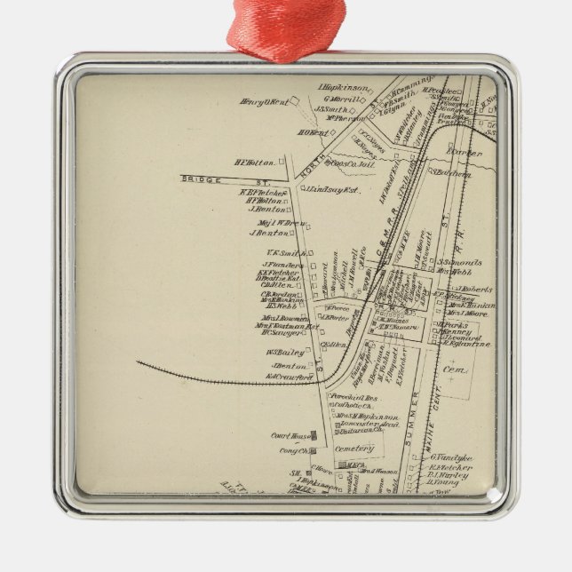 Lancaster town av Lancaster Julgransprydnad Metall (Framsidan)