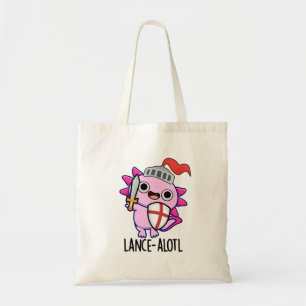 Lance-a-lotl Funny Axolotl Knight Pun Tygkasse