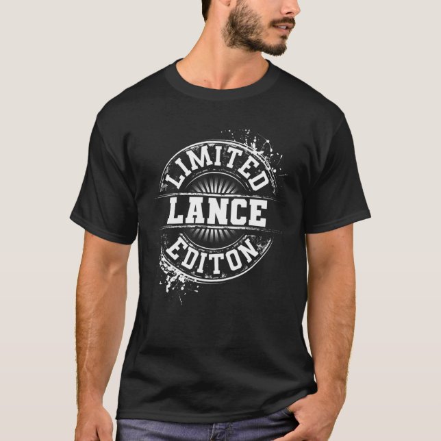 LANCE Begränsad Edition Funny Personlig Namn Joke T Shirt (Framsida)