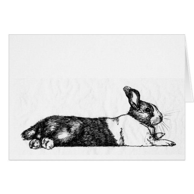 Lance den Unamused Bunnehen Hälsningskort (Framsidan Horizontal)