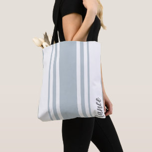 Lance Minimalist Ränder Monogram Tygkasse