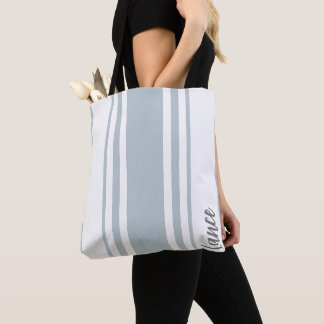 Lance Minimalist Ränder Monogram Tygkasse