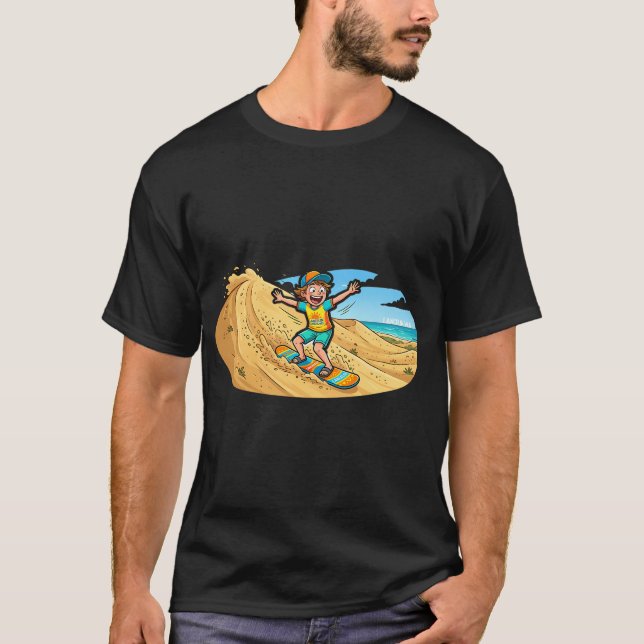 Lancelin Sandboarding Western Australia Roadtrip A T Shirt (Framsida)