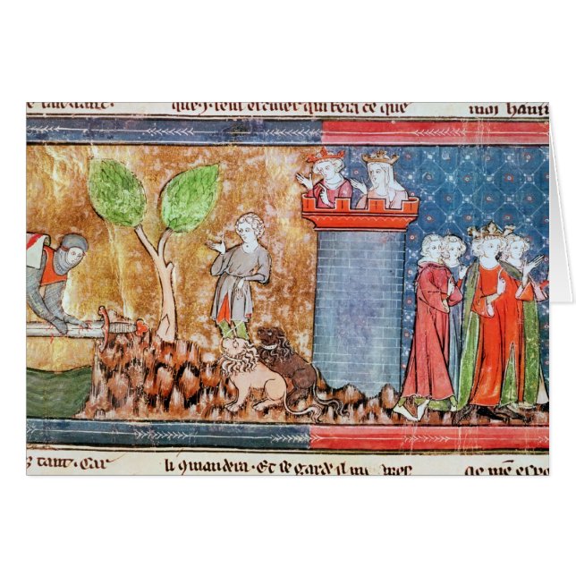 Lancelot bevisar hans kärlek hälsningskort (Framsidan Horizontal)