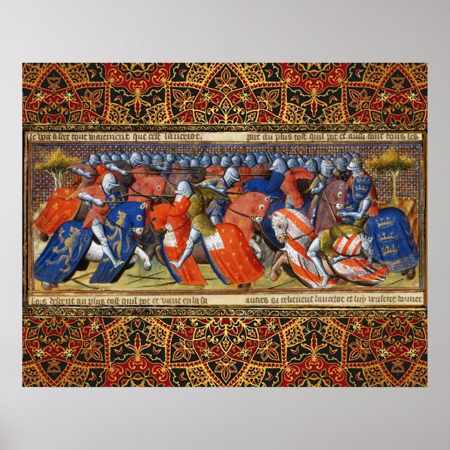 Lancelot från sjön i Camelots tornerspel  Poster (Framsidan)