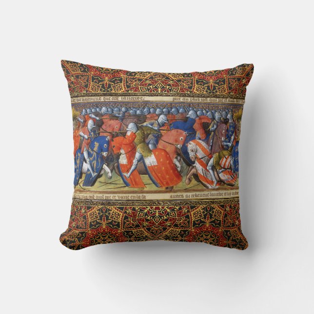 Lancelot i Sjö i Camelot-turneringen Kudde (Framsida)