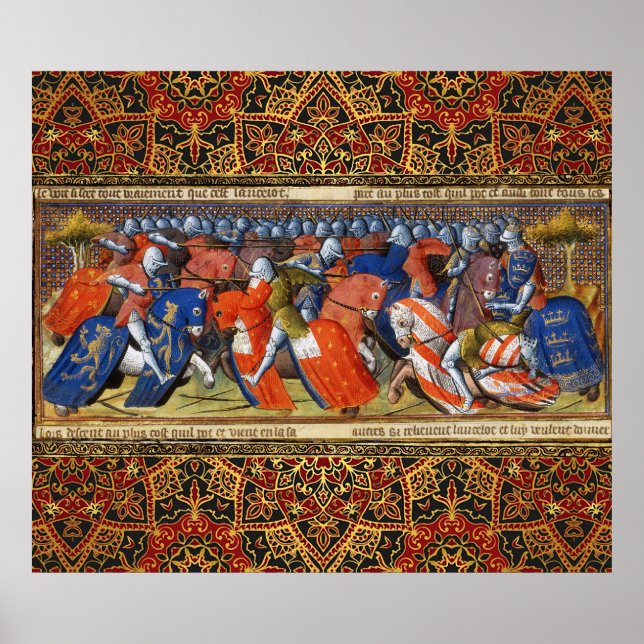 Lancelot i Sjö i Camelot-turneringen Poster (Framsidan)