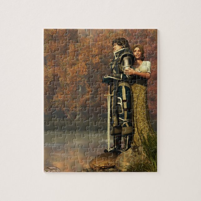 Lancelot och Guinevere Pussel (Vertikal)