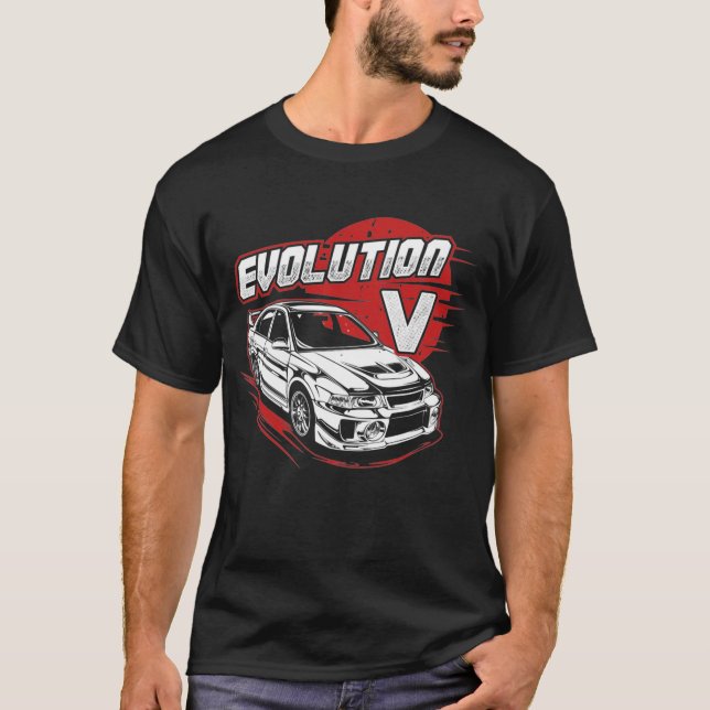 Lancer Evolution 5 T Shirt (Framsida)