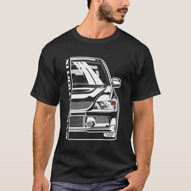Lancer Evolution 9 T Shirt (Framsida)