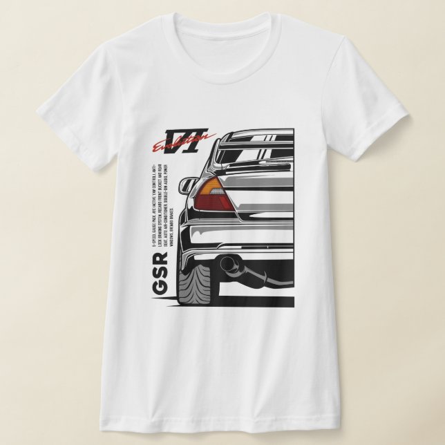 Lancer Evolution VI GSR T Shirt (Laydown)