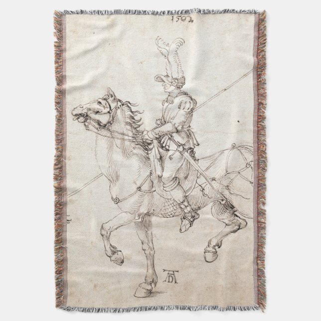 Lancer on Horseback av Albrecht Durer Mysfilt (Framsidan Vertikal)