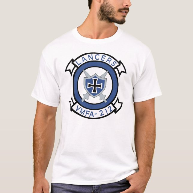 Lancers för VMFA 212 T-shirt (Framsida)