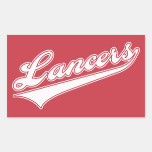 Lancers-skript Rektangulärt Klistermärke