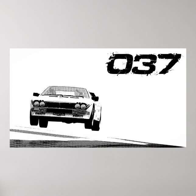 Lancia 037 Poster (Framsidan)