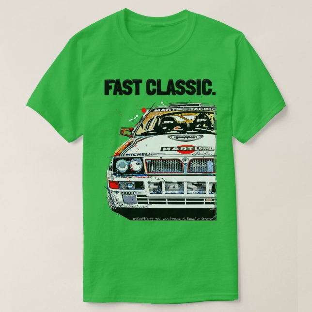 Lancia Delta art tävla T Shirt (Design framsida)
