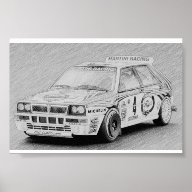 Lancia Delta Integrale Poster (Framsidan)