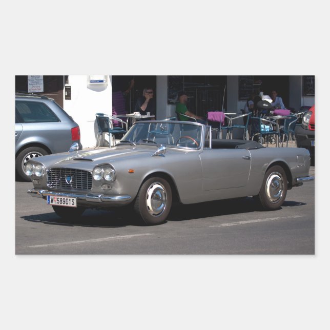 Lancia Flaminia Rektangulärt Klistermärke (Framsida)