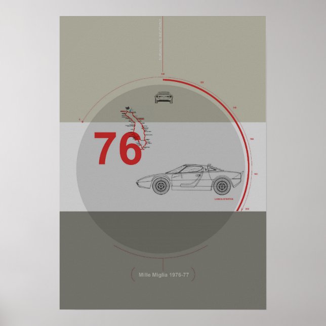 Lancia Stratos Poster (Framsidan)