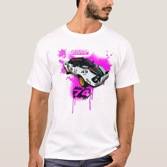 lancia stratos. samla t-shirt (Framsida)