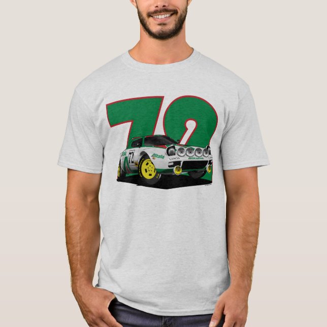 Lancia Stratos t-skjorta T-shirt (Framsida)