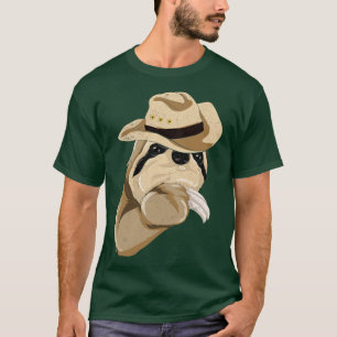 Land Älskare Cowboy Hat Lazy Animal Sloth T Shirt