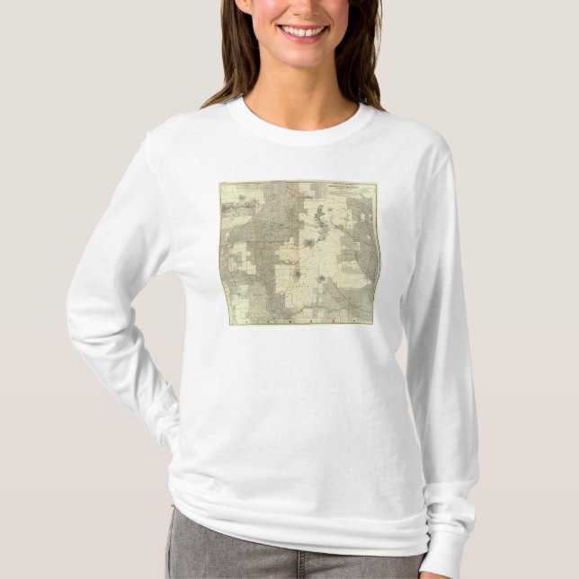 Land anslags- Washington och Oregon Tee Shirt (Framsida)