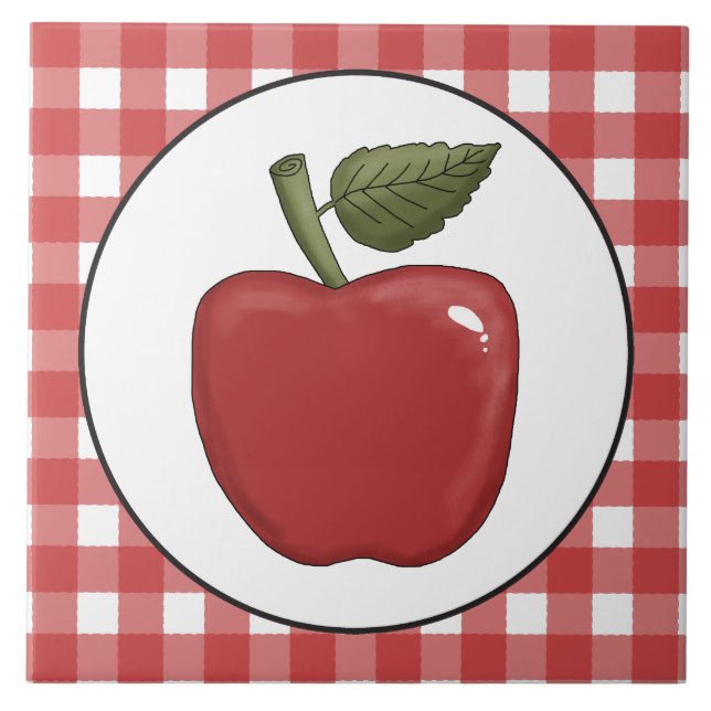 Land äpple-roligt kakelplatta (Framsidan)