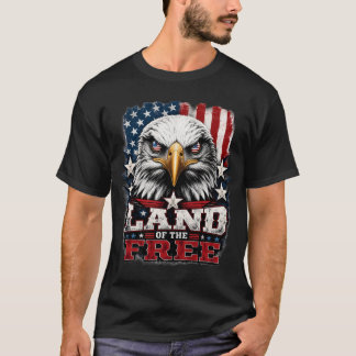 Land av de fria – Örn Patriotisk Tee